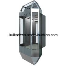 Glass Elevator with Three Sides Glass (KJX-103G)